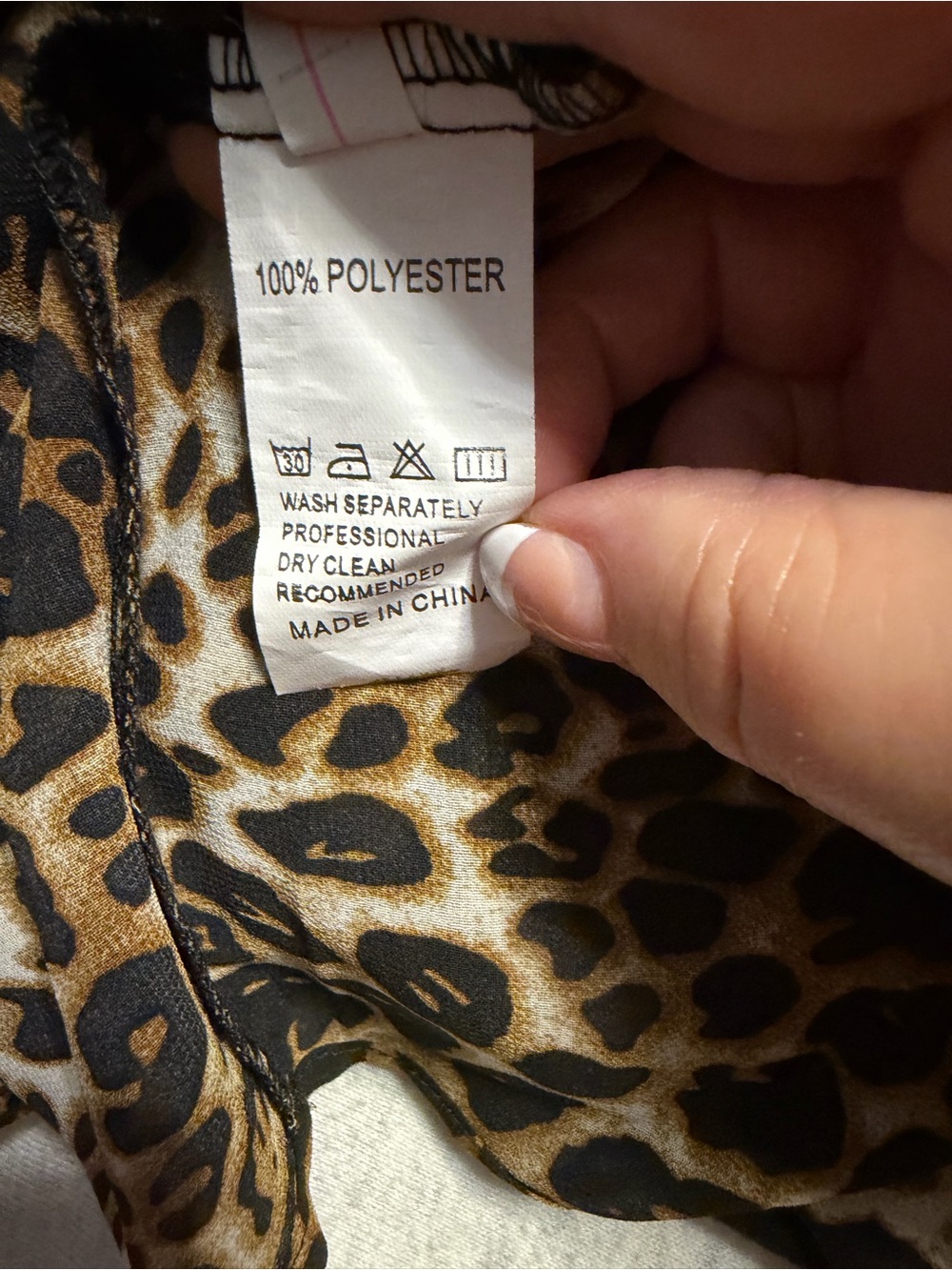 Leopard Print Open Front Kimono | Size XL | Like New - Picture 8 of 8